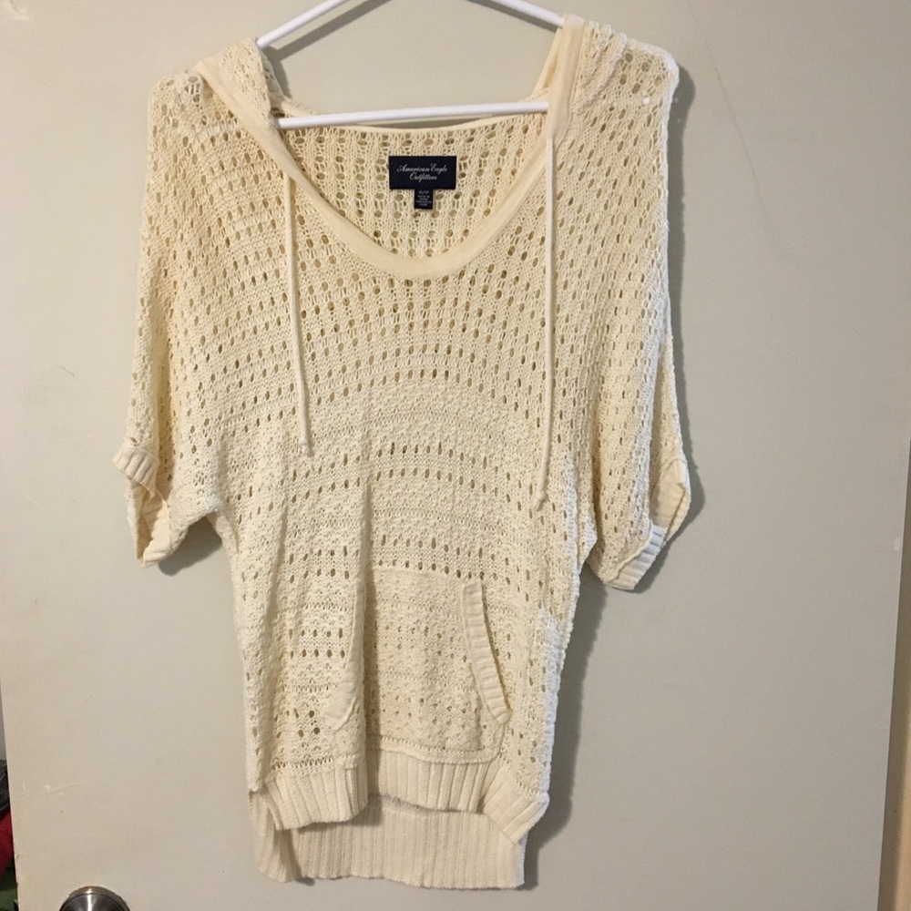 American Eagle Crochet Sweater